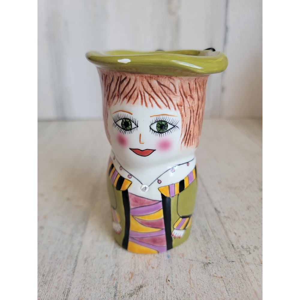 Susan Paley Alice mini vase vintage green bella casa ceramic green dress